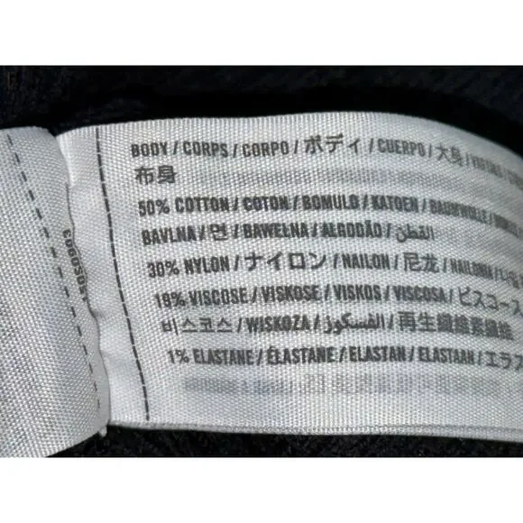 Abercrombie & Fitch Black Knit Long Sleeve Crop Top Blouse Sweater Womens Size M - Picture 4 of 6